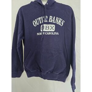 Outer Banks OBX North Carolina‎ Navy Blue Hoodie Sweatshirt Women's Size M